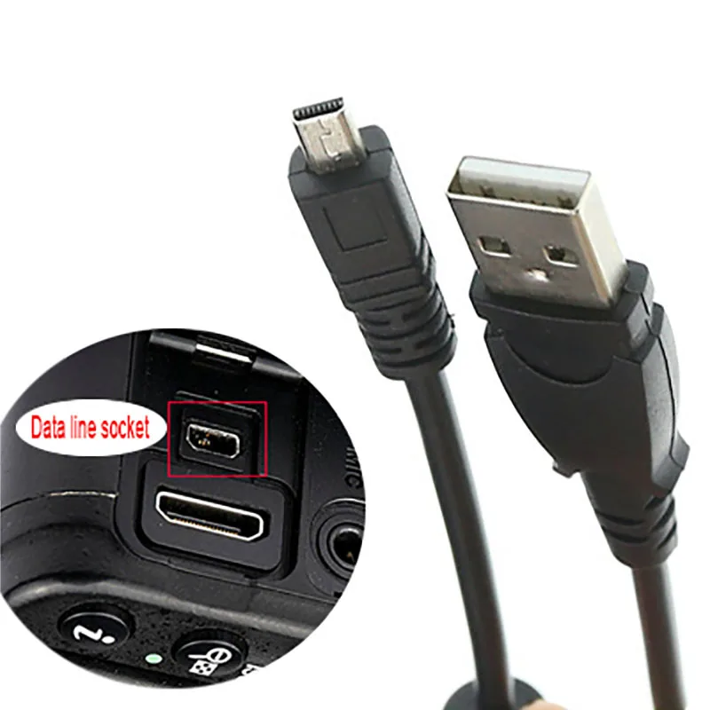 8-pin UC-E6 UC-E16 UC-E17 USB Sync Cable for NIKON D5100 D5200 D5000 D5500 D7100 D7200 Df D3200 1 V1 1V1 SLR camera USB cable