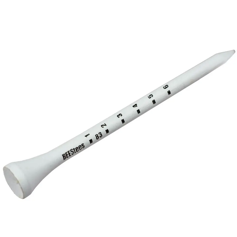 Tee Golf Kayu Profesional Putih Model Ball Socket, Penyangga Tee Golf