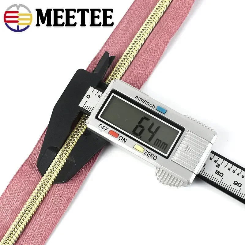 2/4Meters Zippers Fo Sewing 5# Nylon Zipper Tape By The Meter Bag Pocket Coil Roll Zips Garment Repair Kit DIY Accessories