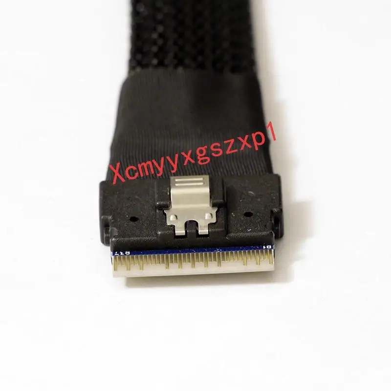 High Quality Internal SlimSAS SFF-8654 to 8 x SATA Breakout Forward Cable 1M