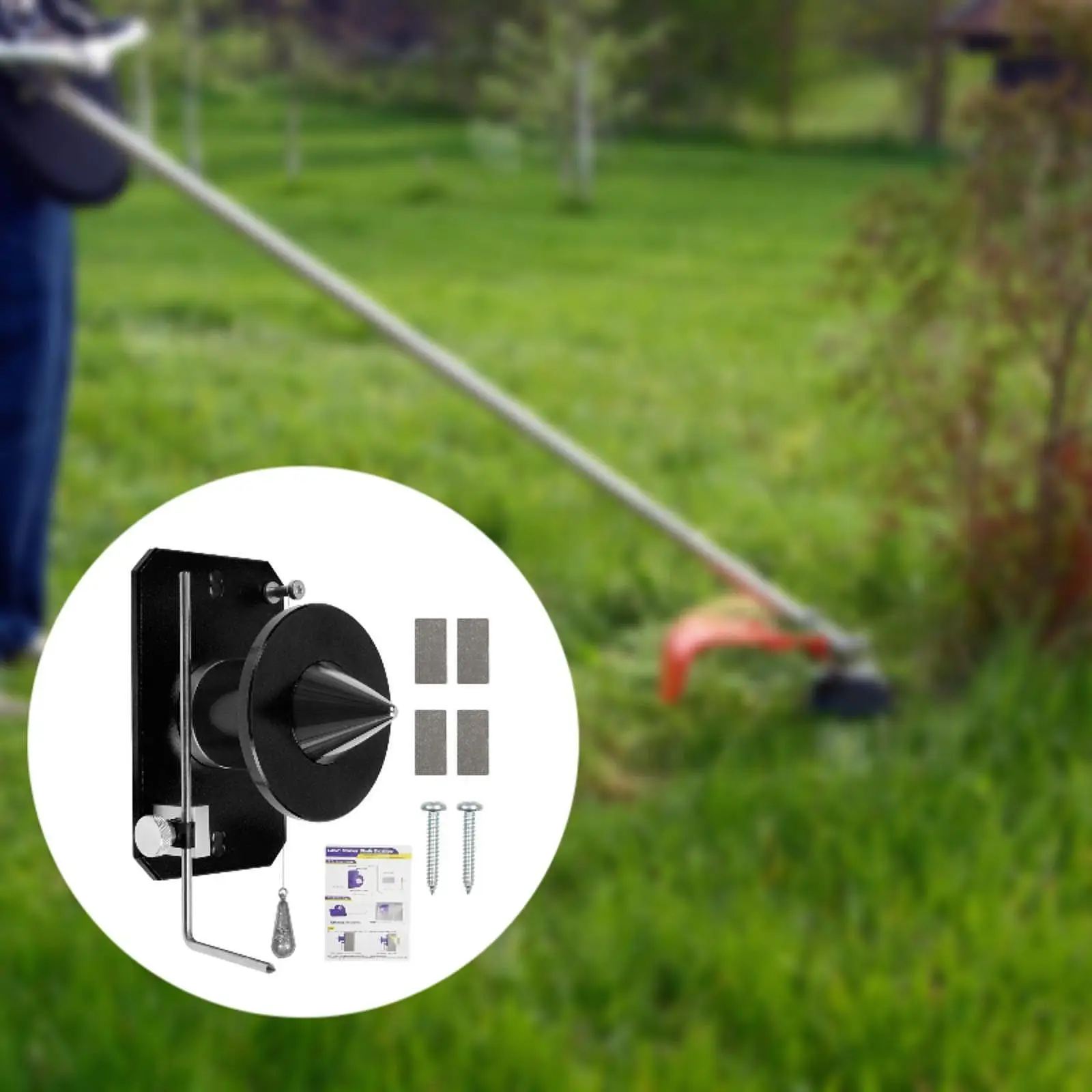 Lawn Mower Blade Balancer 8.6x13.6x10cm Accessories Infinitely Adjustable