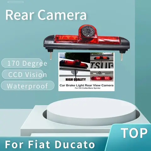 주차 CCD 자동차 세 번째 브레이크 라이트 후면보기 카메라 Fiat Ducato Peugeot Boxer Citroen Jumper 용 방수 야간 투시경 역방향 Best5