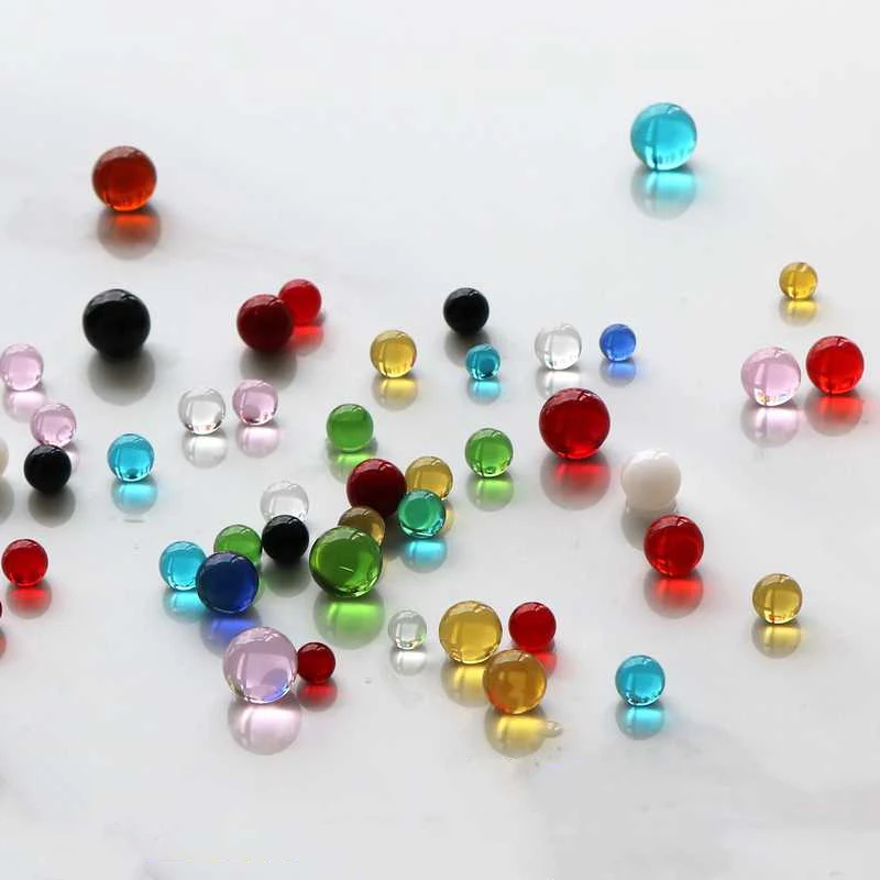 20/40/80/100Pcs Diamter 6 6.3 8 10 12mm Solid Mixed Colors Glass Crystal Ball Decoration Fish Tank Balls DIY Game Art Pieces - Image 2