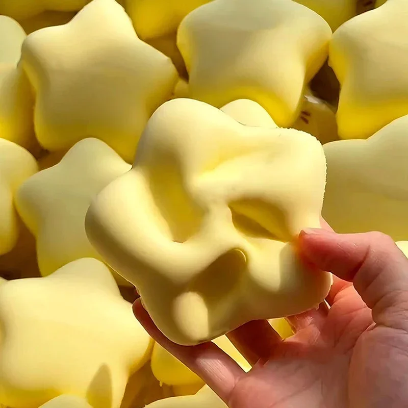 Kawaii Star Squeeze ของเล่นดอกไม้น่ารักช้า Rebound เปียกนุ่มดูด Finger Pinch Decompression Squishy ของเล่นความเครียด Release ของเล่น