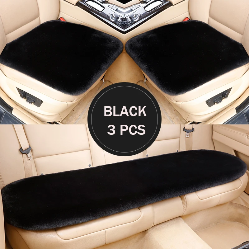 Plush imitation rabbit fur car seat cover car interior cover car front and rear cushion 5 seat protection cushion car Accessorie