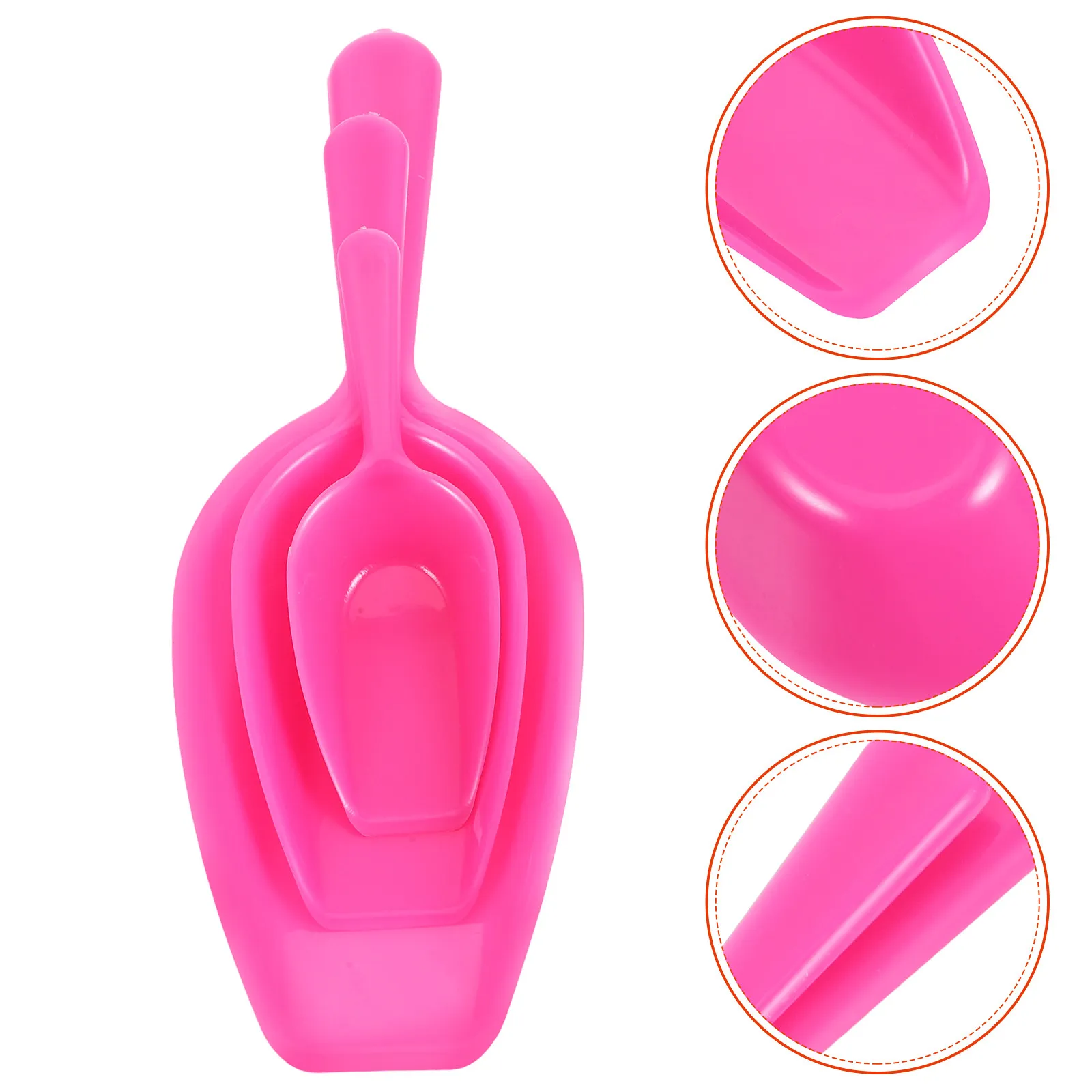 3Pcs Plastic Mini Scoop for Bead Jewelry Making Craft Organization Scooping Sorting Tool Multipiece Measuring Scoop Set Flour