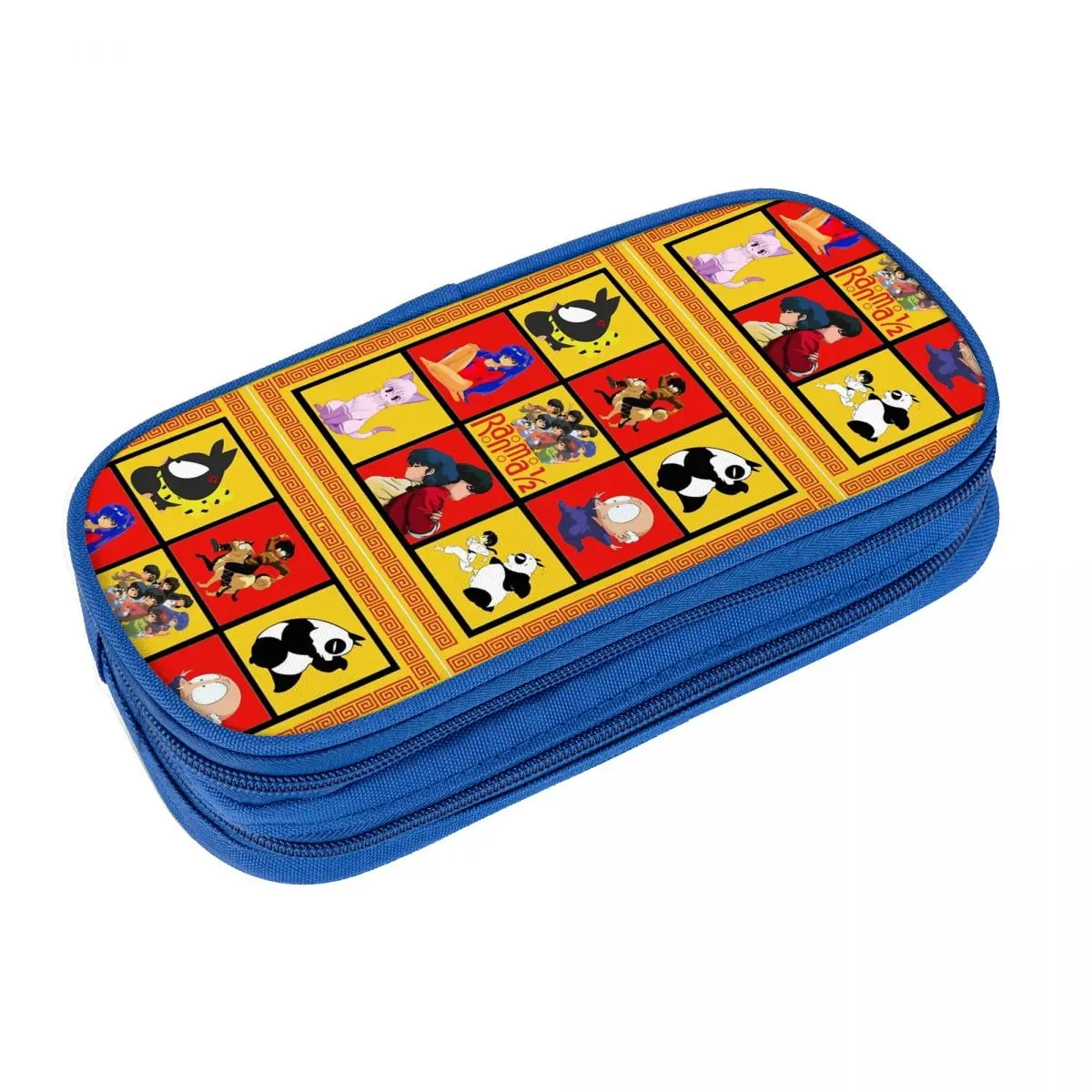 Ranma 12 Pattern - ORIGINAL By SillyFun Pencil Case Double Layer Pen Box Girls Boys Lovely College School Pencil Cases Supplies