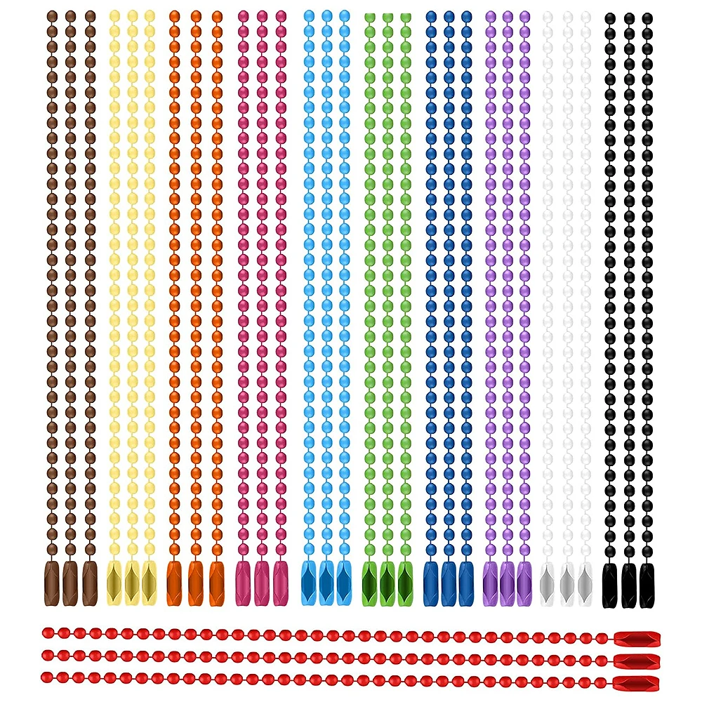 10/30 Stück Bunte Kugelketten Passend für Schlüsselanhänger, Handanhänger-Verbinder für DIY-Armband-Schmuckherstellung Zubehör 10CM 12CM – Detail 5