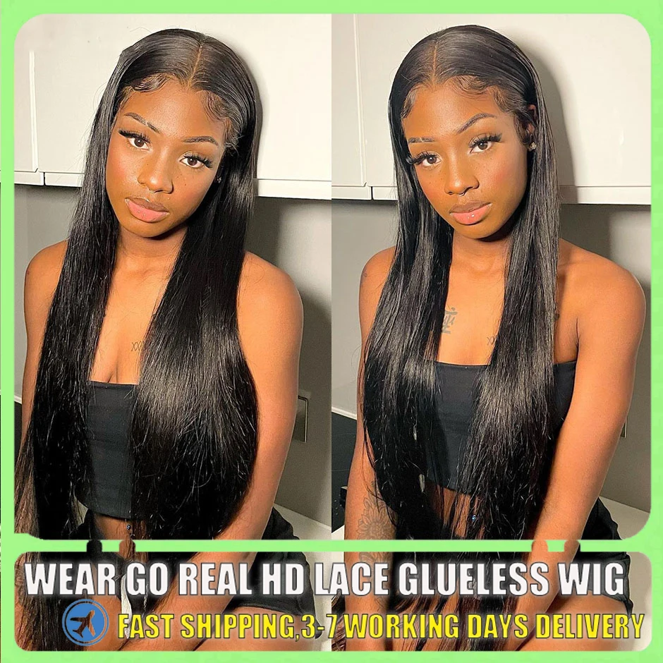 Straight HD Lace Frontal Wig Human Hair Wigs 13x4 13x6 Transparent Lace Front Wigs Pre Plucked Brazilian Cheap Lace Wigs On Sale