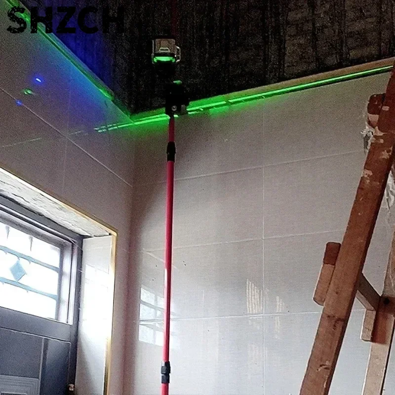 Nivel Láser Telescópico 3M, Nivelador de Líneas Ajustable, Poste Extensible para Nivel Láser, Soporte de Elevación, Herramientas