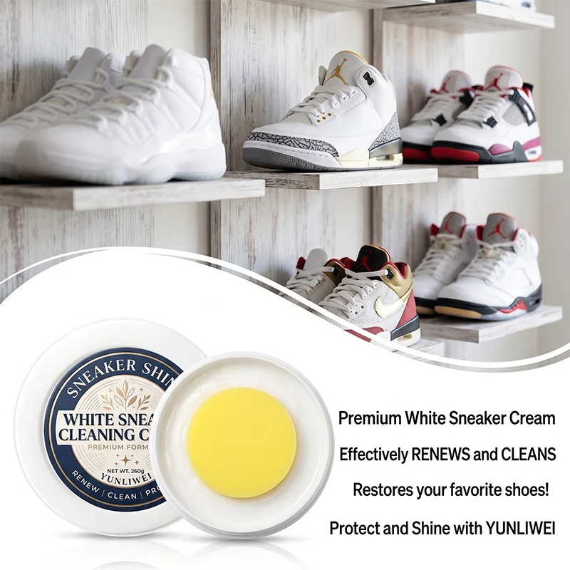 Sneaker Care Cleaner - YUNLIWEI Crema Limpiadora de Zapatos Blancos