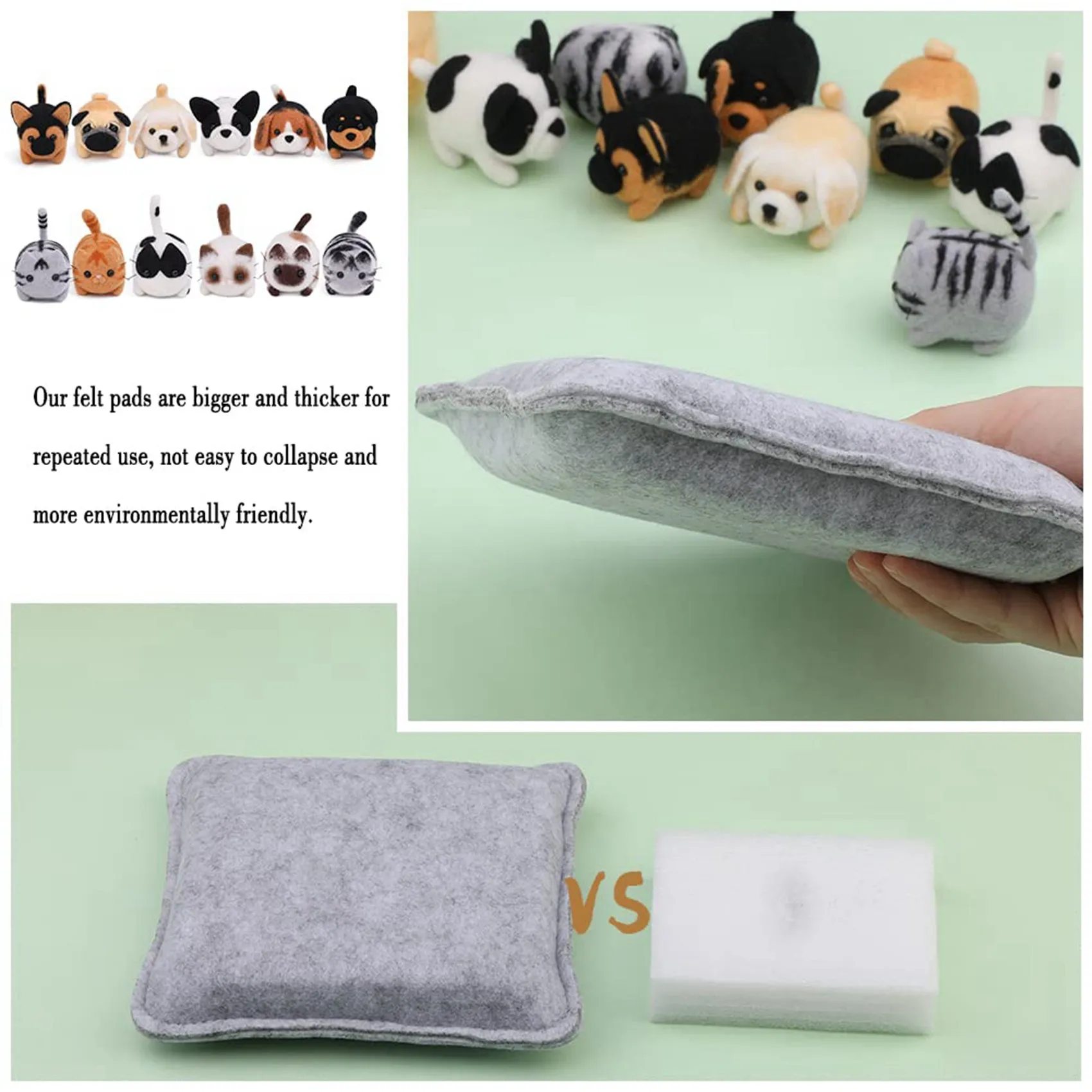 

2025 Hot Style Needle Felting Kit,24 Pcs Wool Needle Felting Beginner Kit With Instruction,Felting Foam Mat And DIY Needle