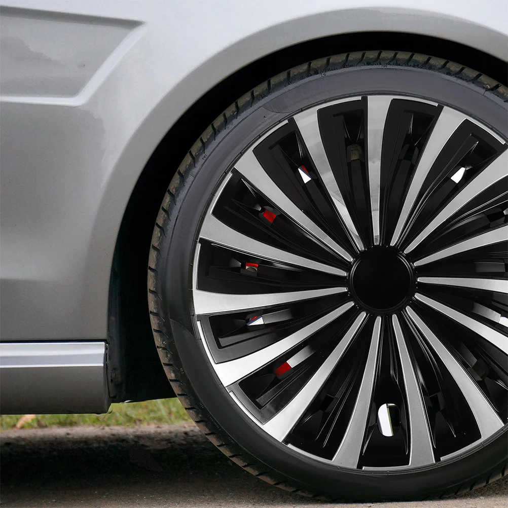 14 بوصة غطاء محور العجلة البلاستيك الزخرفية سيارة Hubcap مقاومة للخدش سهلة التركيب العالمي صالح للمركبات عجلة السيارات