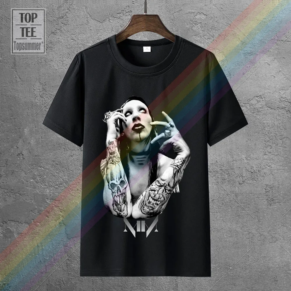 Camiseta de Marilyn Manson para mujer, ropa de manga corta con música, a estrenar, 2018