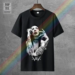 Marilyn Manson T-Shirt Nova Marca 2018 Música Mulheres Senhoras de Manga Curta Camiseta