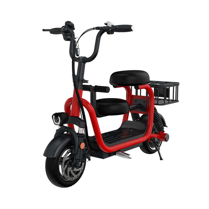 

Новый модный электрический грузовой велосипед 400 Вт 48 В для всей семьи, 11-дюймовый двухместный электрический грузовой скутер для взрослых