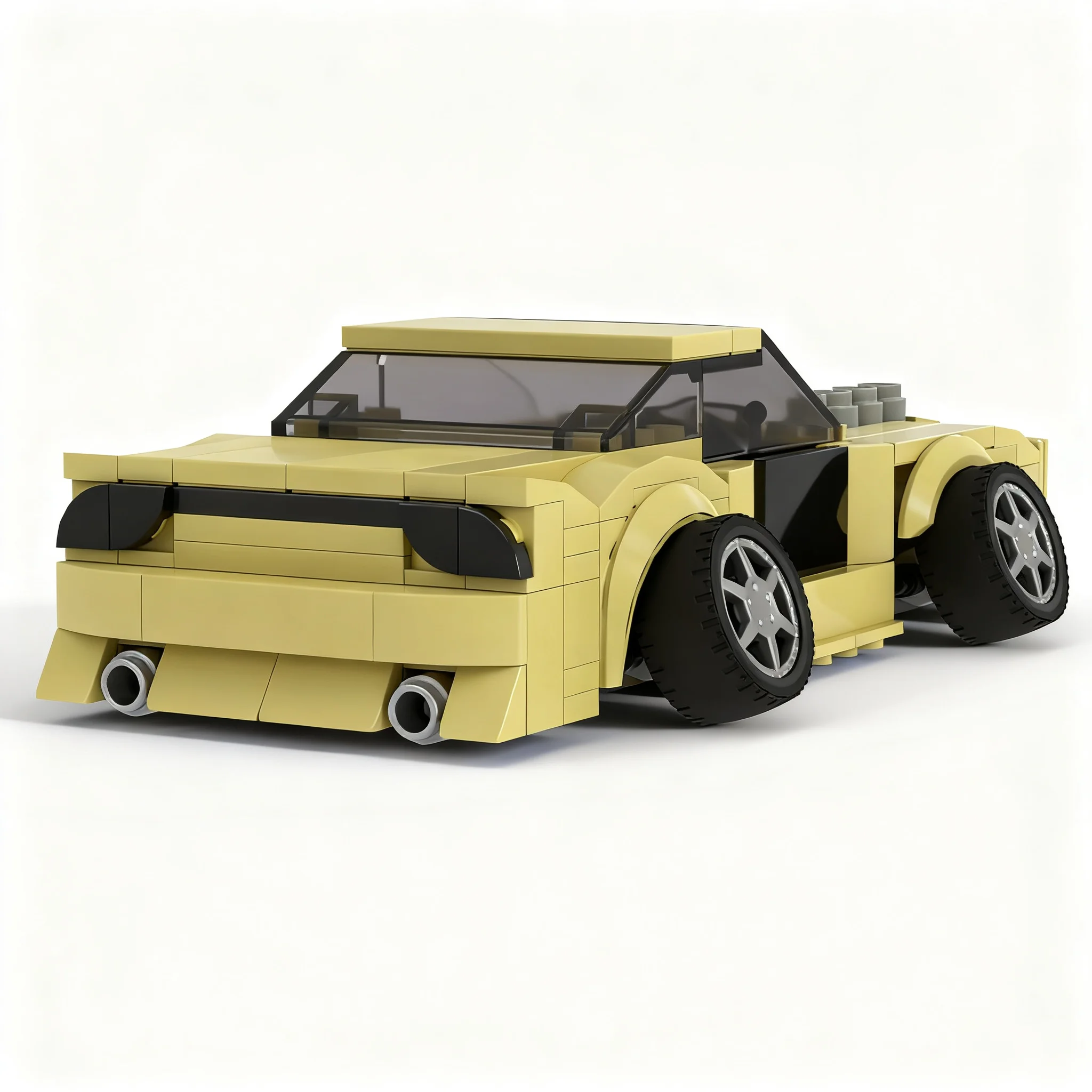 1255pcs MOC 4 Rotor Wankel Swapped Nissanns 180sx City Champions Model Building Blocks Christmas Gifts Construction Toy Display