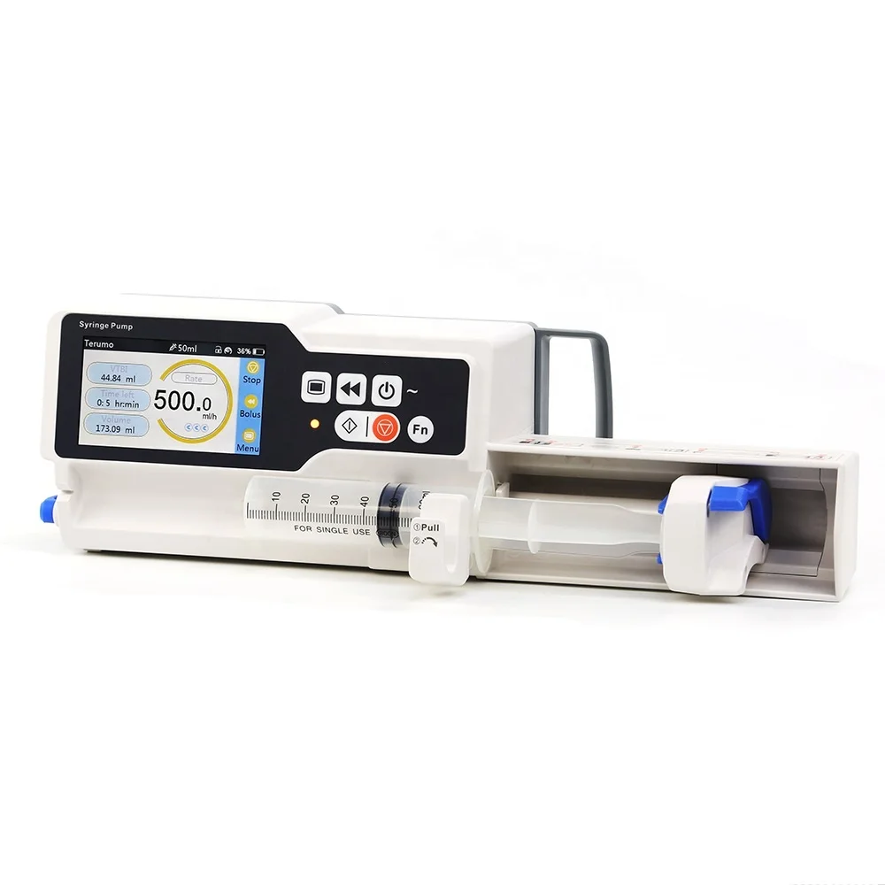 

Medical Equipment: PRSP-S700 High Quality Single Channel Electric Syringe Infusion Pump with Touch Screen & Drug Library