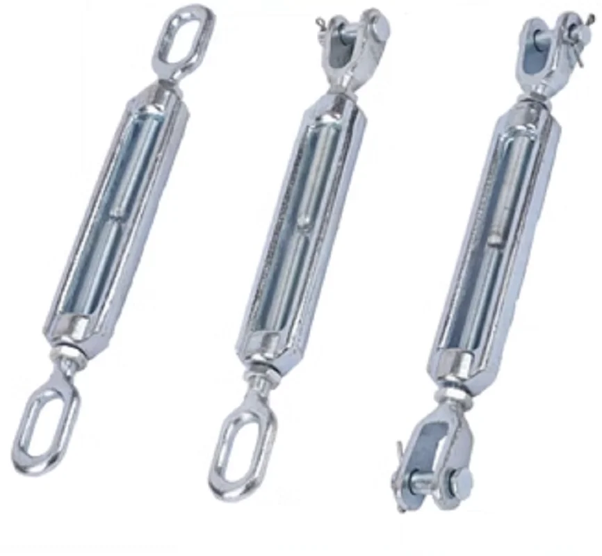 0.25T-0.9T Marine turnbuckles Bolt  Rigging Spiral Buckle UU OO Flower Basket Screw Steel Rope Tensioner die forging steel lifti