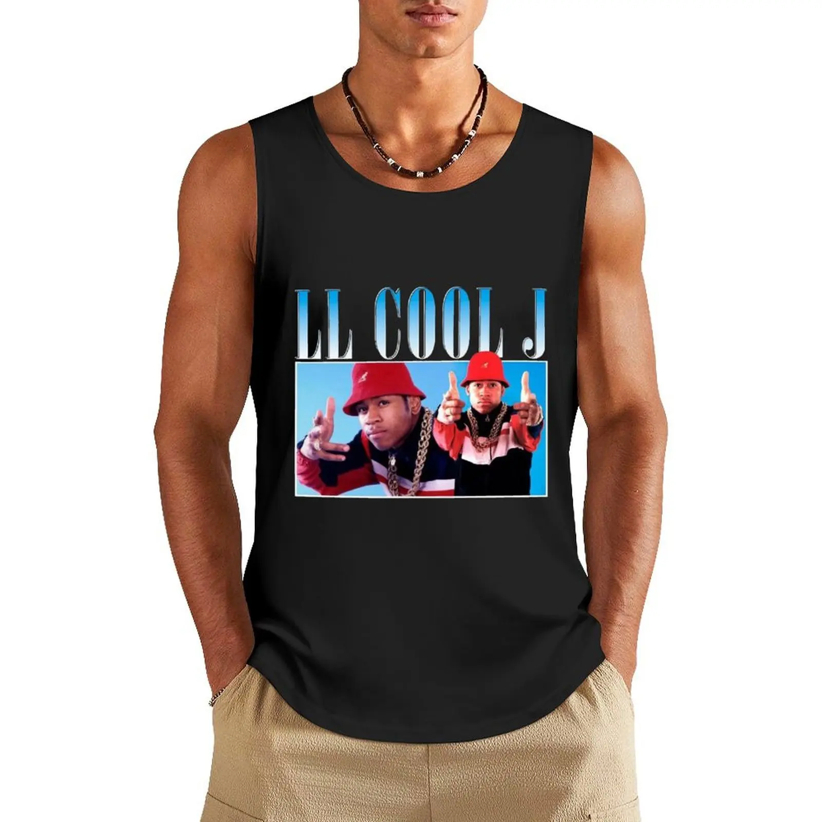 LL Cool J Tank Top Men's gym summer clothes man 2025 Men's t shirt Man summer clothes