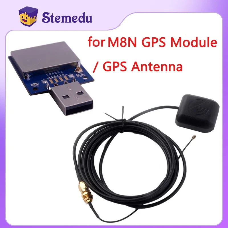 

For M8N USB GPS Module Beidou Glonass Receiver Navigation GPS Antenna IPX to SMA Cable for Arduino Pixhawk Flight Control DIY