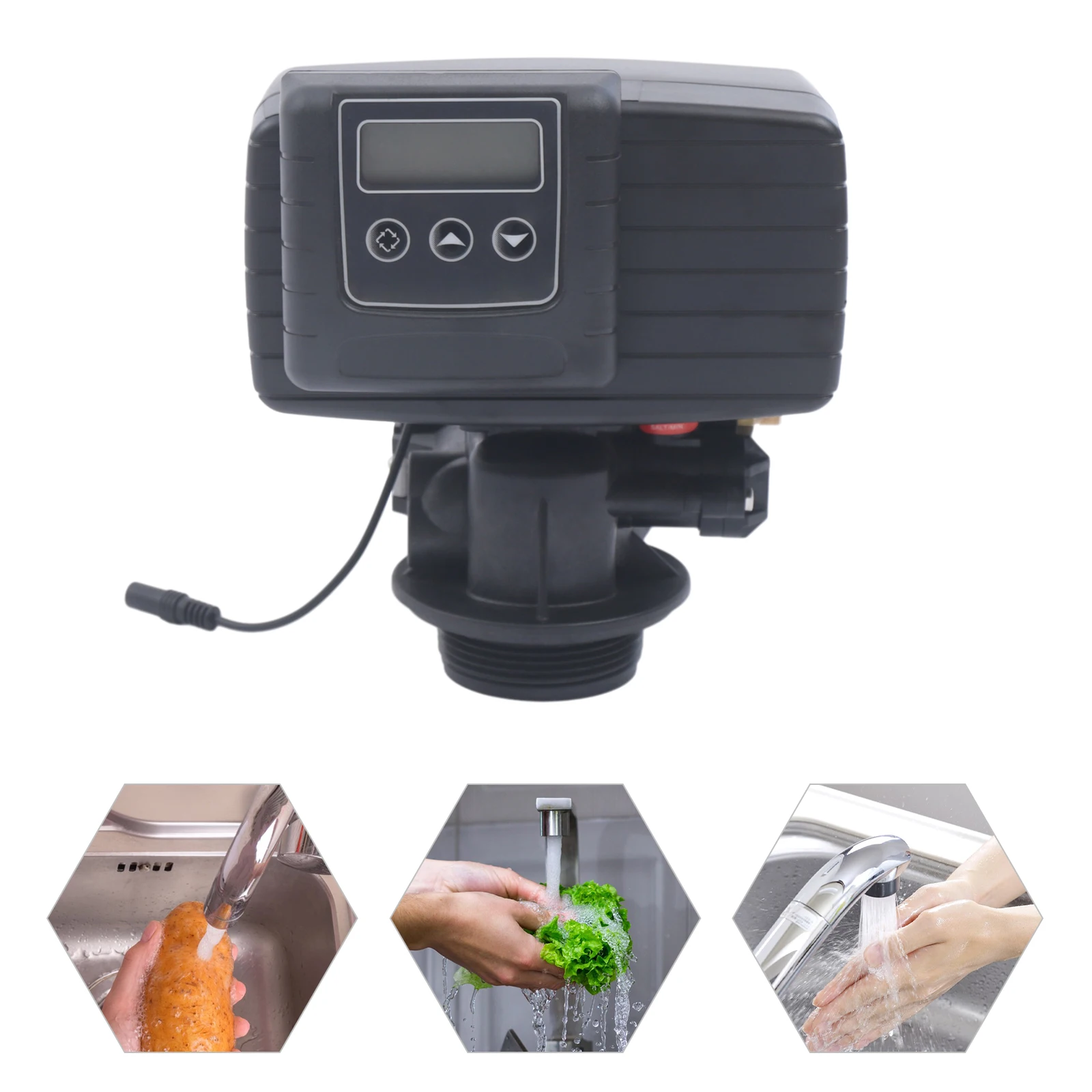 

5600xstst Time Type Digital Control Valve for Water Softeners, 110 V 3 W Automatic Water Softener Valve with Water Distributor