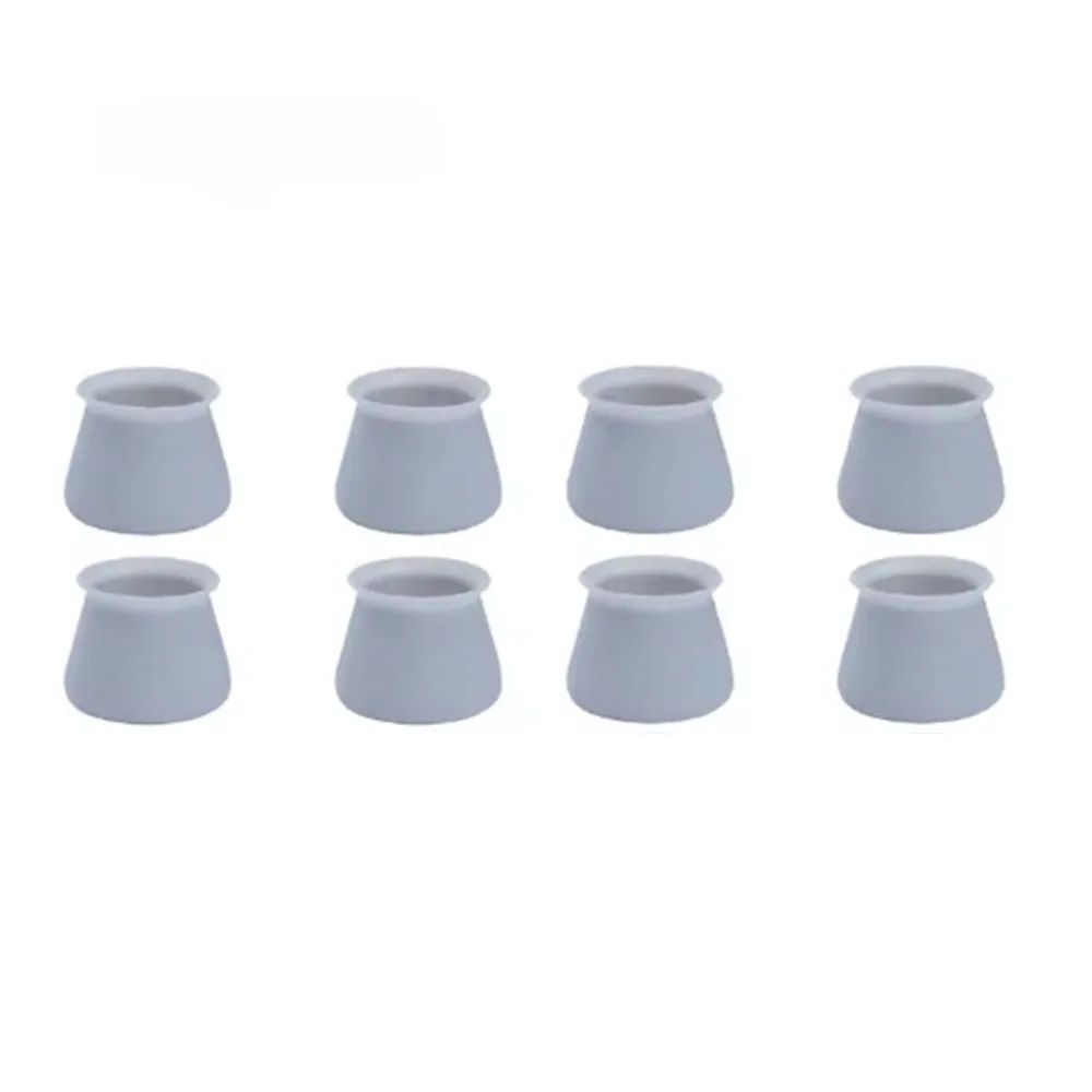 

8Pcs Silicone Chair Leg Cap Round Shape Wear-resistant Furniture Leg Pad Non-slip Reduce Noise Desk Chair Foot Covers