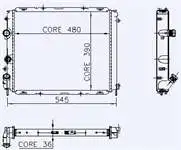 Store code: 0534342PA engine radiator for KANGOO 1,4 8V CLIO II 1.9d (2 SIRA PA system)/(2 SIRA × 36)