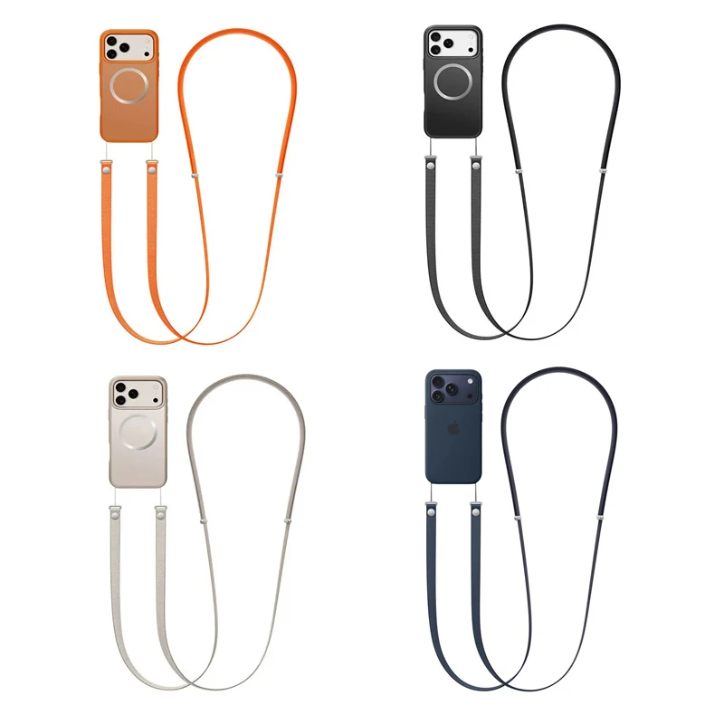 Case Magnetic Lanyard Crossbody Adjustable Neck Strap Multi-functional Lanyard for IPhone17 Magnetic Lanyard for IPhone17Pro Max