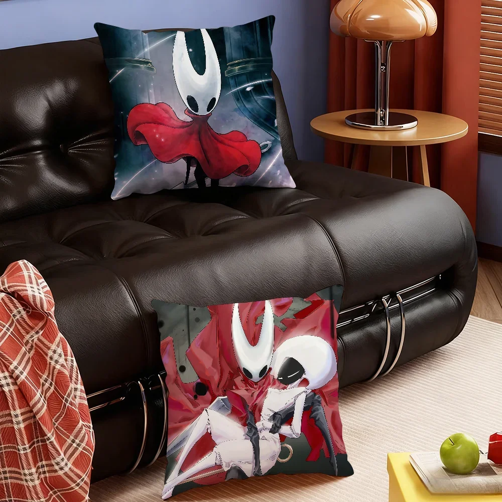 Game Hollow knight Silksong cushion cover Soft Smooth Hidden Zipper Washable Decorative Couch Office Housewarming Gift