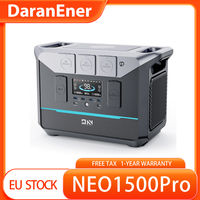DaranEner NEO1500Pro Portable Power Station,1382Wh LiFePO4 Battery Solar Generator, 1800W AC Output, 14 Ports, 3500+ cycles