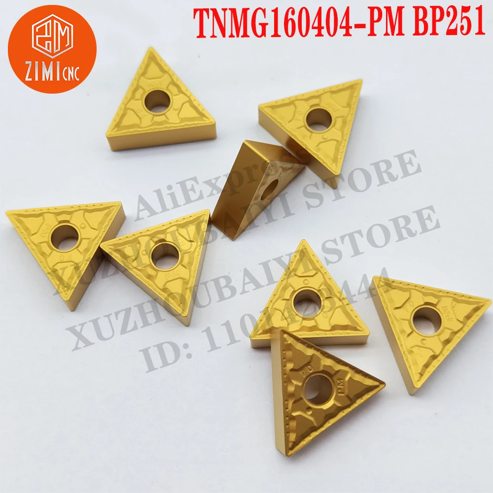 TNMG160404-PM BP251 TNMG 160404-PM إدراج كربيد أدوات تحول أداة CNC أداة قطع المخرطة تحول شفرة ميكانيكي مخرطة معدنية