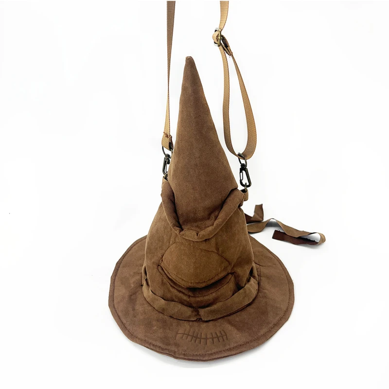 

Коричневые шляпы ведьмы и волшебники, головные уборы на Хэллоуин, аксессуары для костюмов для косплея, аксессуары для взрослых, карнавал для друзей, Рождество