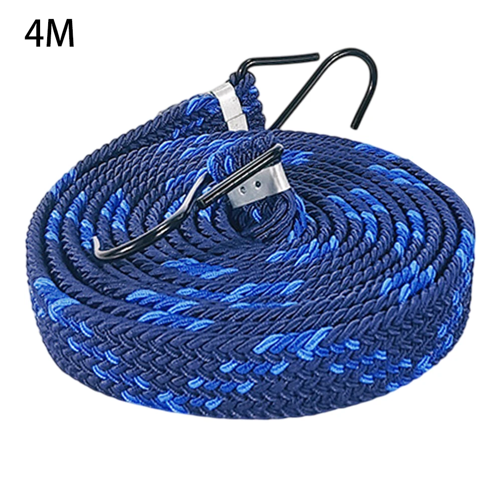 1PCS Extra Long Bungee Strap Ropes 2.5M 4M Length Rubber Strong Elastic Rope For Hand Truck Car Bike Emulsion Elastic Bandage