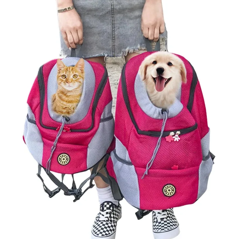 

Pet Dog Carrier Backpack Puppy Carrier Front Pack for Small Medium Dogs Cat Travel Back Pack Breathable Dogs Carrier Backpack1