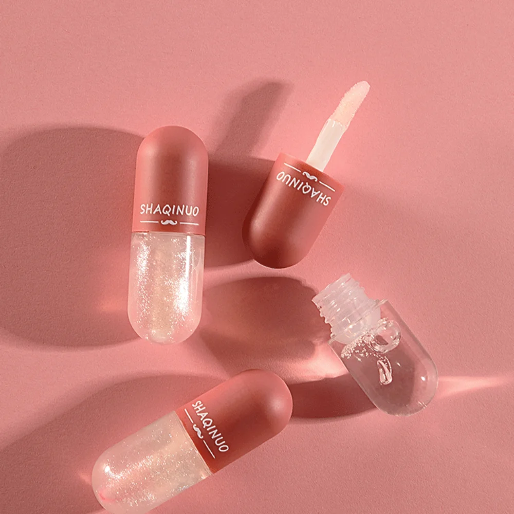 Transparent Mini Capsule Lipstick Water Crystal Color Changing Lip Gloss 6 Color Waterproof Liquid Lipstick Women Makeup