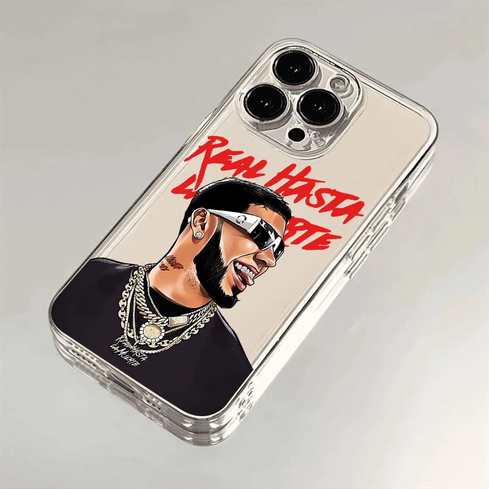 Anuel AA rapper Hot Clear Phone Case For TECNO CAMON 30 20 POVA SPARK Infinix Smart Note Hot 40 30i 20i Pro 5G Transparent Cover