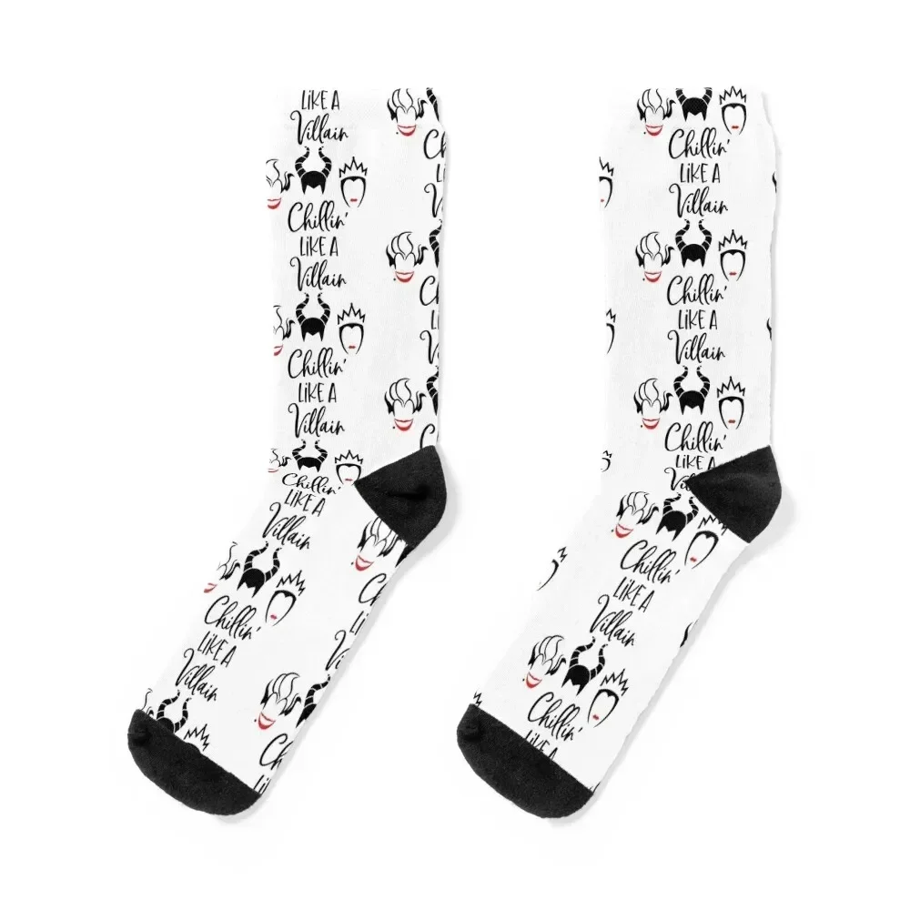 

Chillin like a villain Socks retro tennis floor shoes Socks Female Men's
