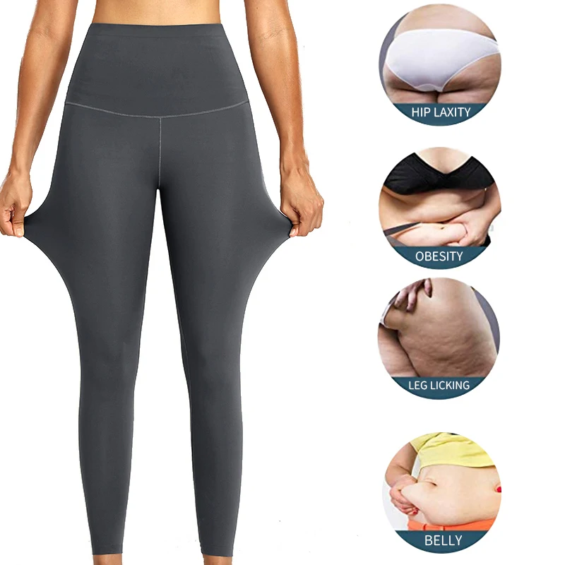 Shapewear Leggings a compressione anticellulite Gamba dimagrante Body Shaper Vita alta Mutandine contenitive della pancia Scultura della coscia più