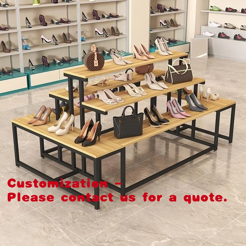 

Customize.Shoe Store Island Display Stand Mall Bag Display Rack Shoe Rack Flowing Table Flower Shop Shoe Shelf Display Rack Stor