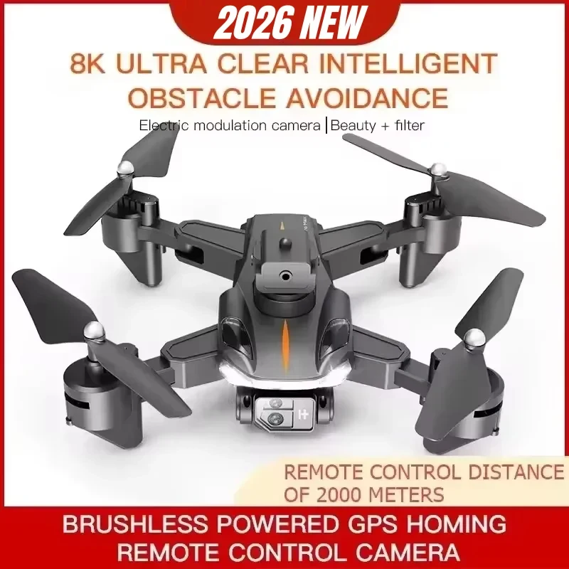 

New P11 Max GPS Drone 8K HD 5G Professional Aerial Photography Dual Camera Obstacle Avoidanc Brushless Quadrotor 20000M