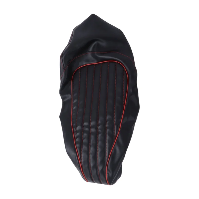 Black Motorcycle Cushion Cover PU Leather Seat Cover Replacement For VESPA GTS 125 200 300 2013-2020