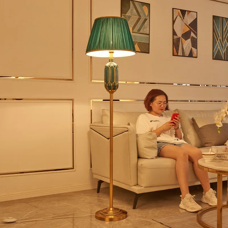 New home lamp floor lamp living room floor lamp ceramic vase