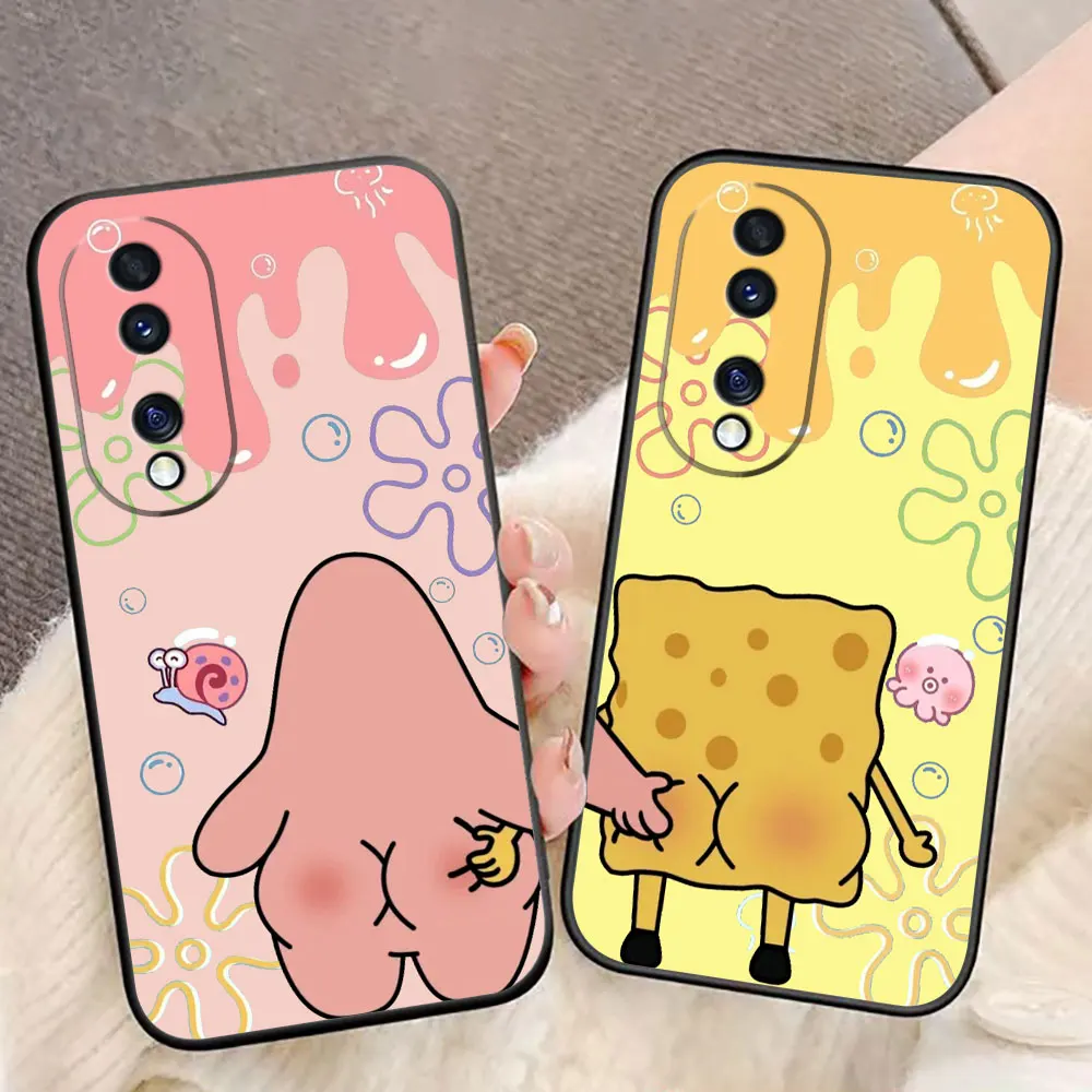 Funda de teléfono P-Patrick Star S-Spongebob para HUAWEI NOVA 3I 7I 8I 9 HONOR 400 20 90 X5C X6B X7 X7B X7D X8 X8B X9 X9B X9D X9A