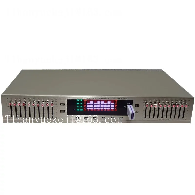 European 20-segment plug-in U disk with built-in Bluetooth stereo high, medium and low adjustment fever home equalizer