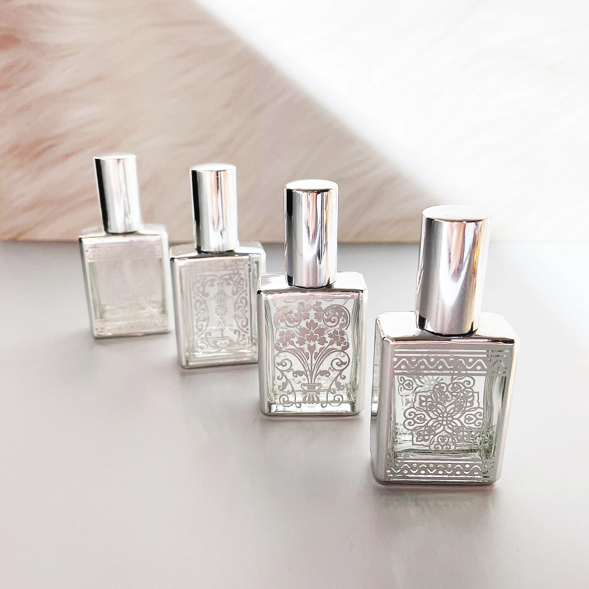 15 ml Sprühflasche, Glasparfüm, nachfüllbar, Unterabfüllung, Reise, leerer Kosmetikbehälter