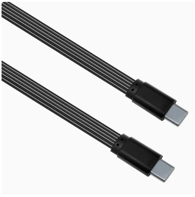 0.1m 0.2m 0.5m 1m Type-C 2.0 data cable forming flat high flexibility Type-C male to female support PD fast charging power suppl