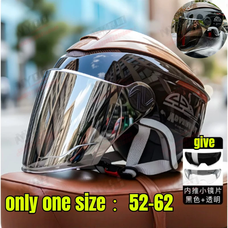 

New Summer Motorcycle Half Helmet with Reflective Design UV Protection Breathable for Scooter Bike Riding