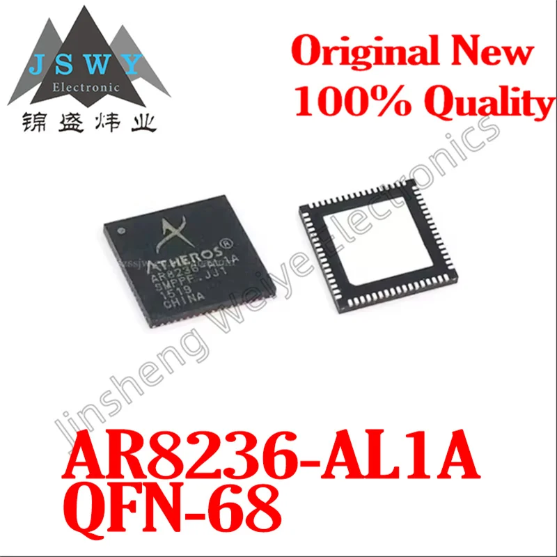 

(1/10 pieces) AR8236-AL1A QFN-68 AR8236 AR8236AL1A/six-port fast Ethernet switch chip/new original spot Electronic