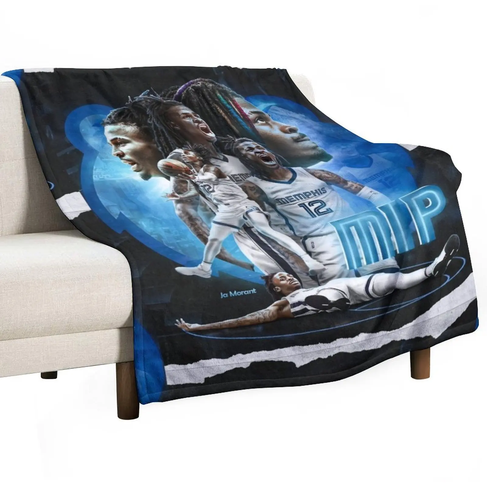 

Ja Morant Throw Blanket manga Picnic Blankets